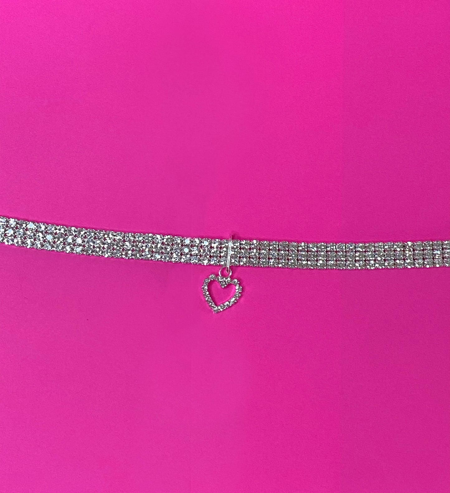 Coquette heart necklace