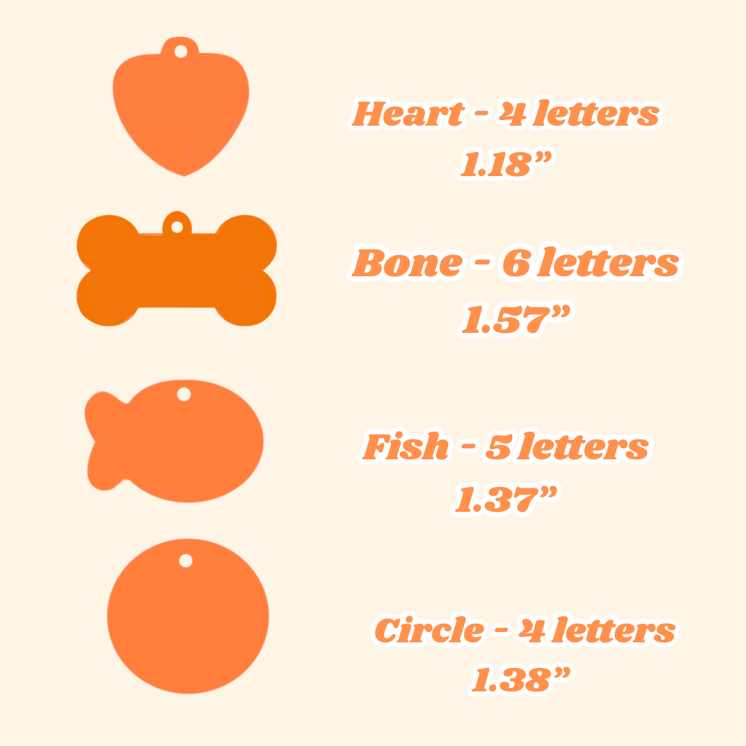 Custom Pet ID Tag – Heart Shape