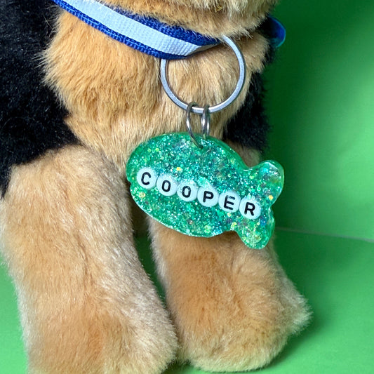 Custom Pet ID Tag – Fish Shape