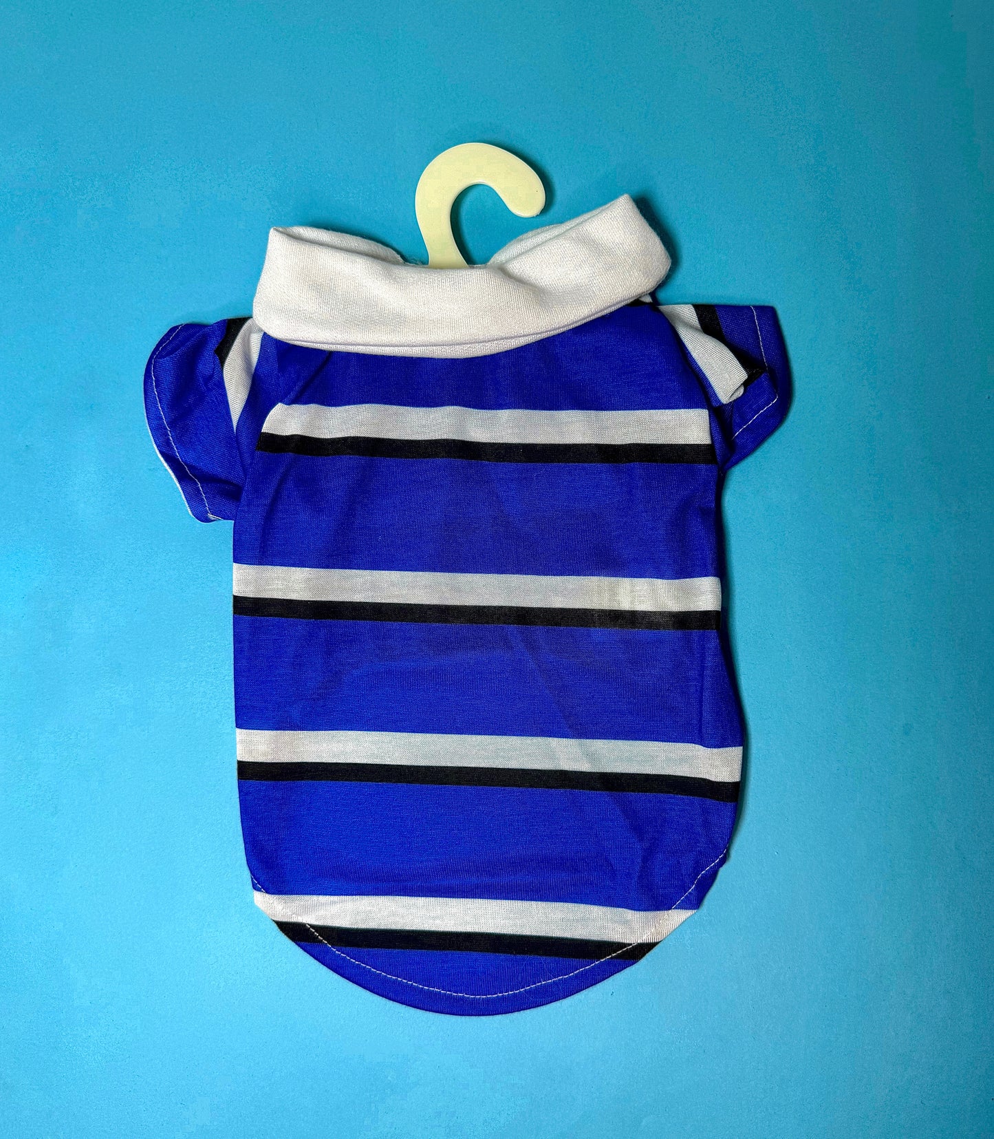 Blue Striped Polo Pet Shirt | For Dogs & Cats