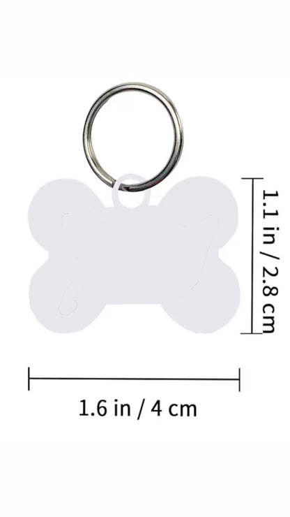 Custom Aluminum Pet ID Tag – Race Design