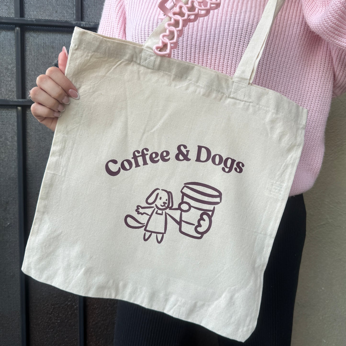 Coffee & Dogs Tote Bag